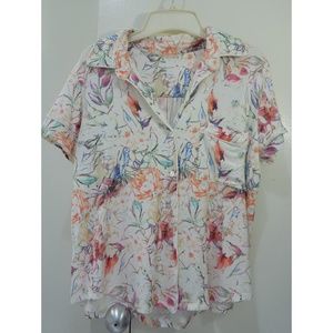 Floral Pastel Nightshirt Set